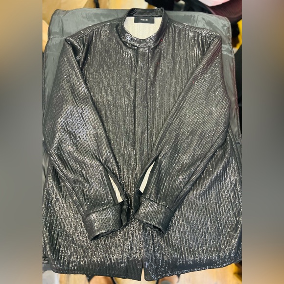 AMIRI Other - AMIRI Black Sequin Collar Jacket